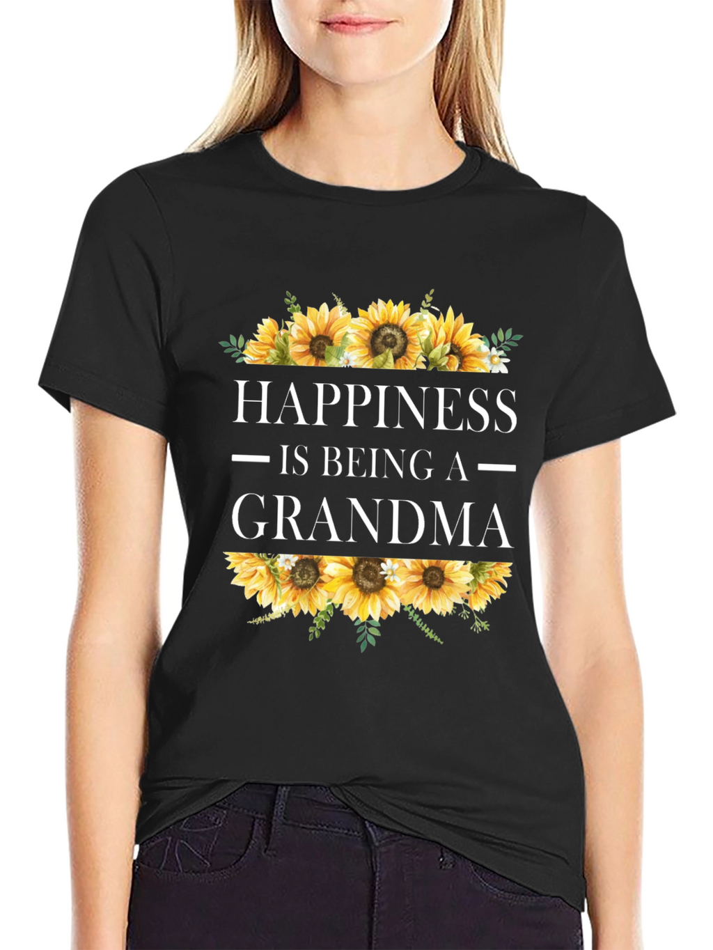 Happiness is Being a Grandma Sunflower T-Shirt