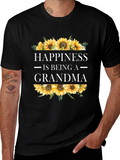 Happiness is Being a Grandma Sunflower T-Shirt