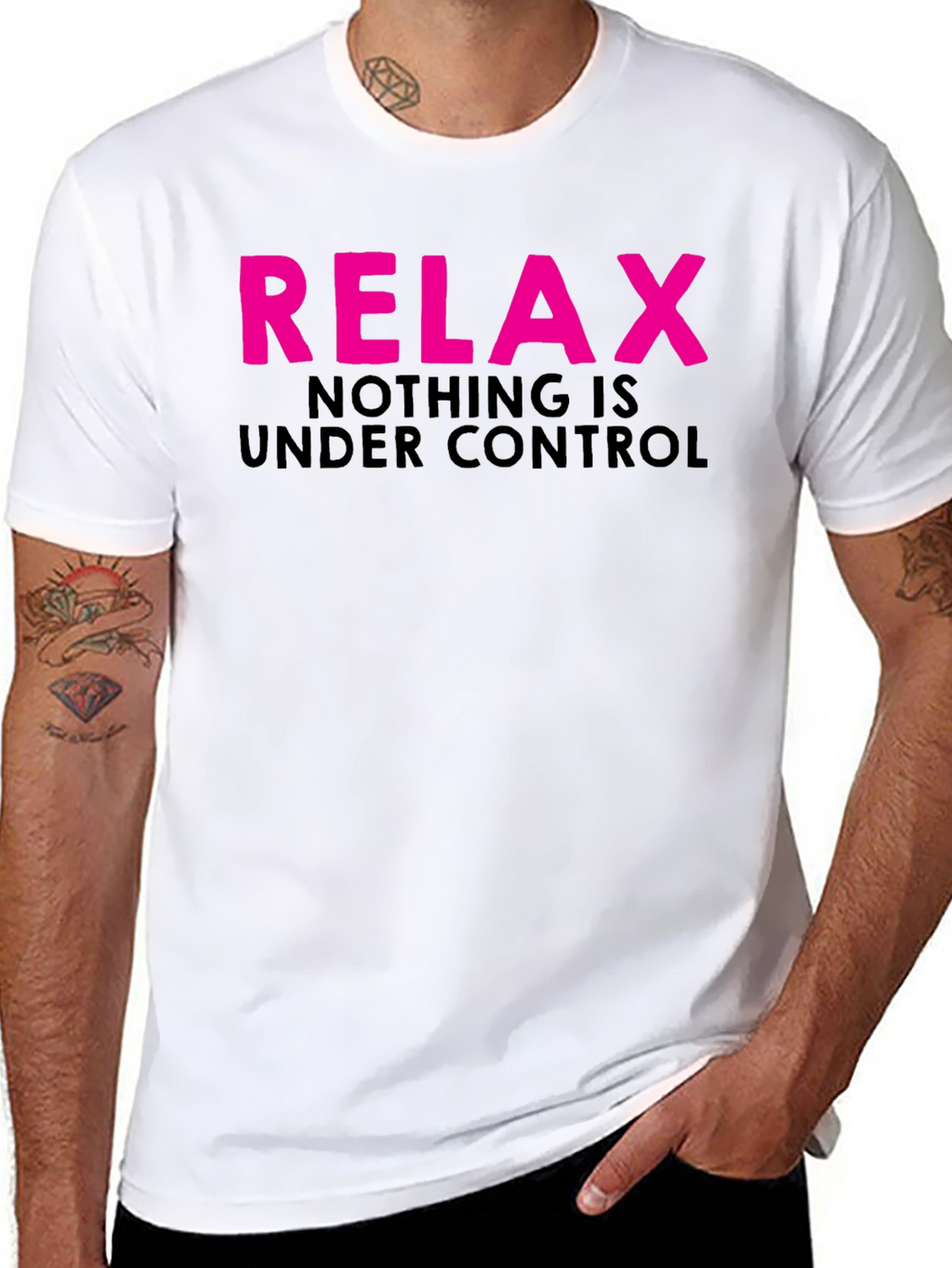 Relax Nothing is Under Control Graphic T-Shirt