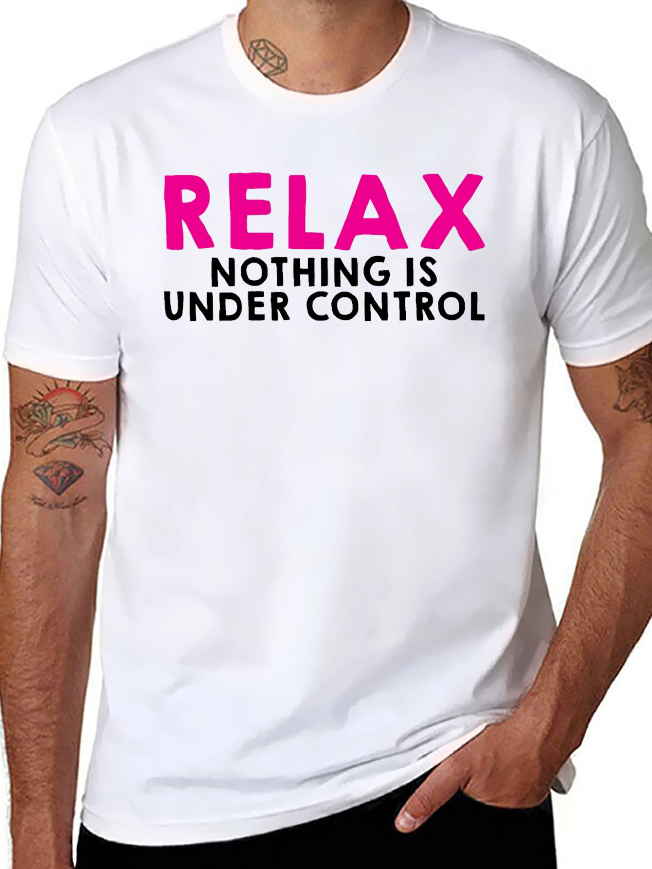 Relax Nothing is Under Control Graphic T-Shirt