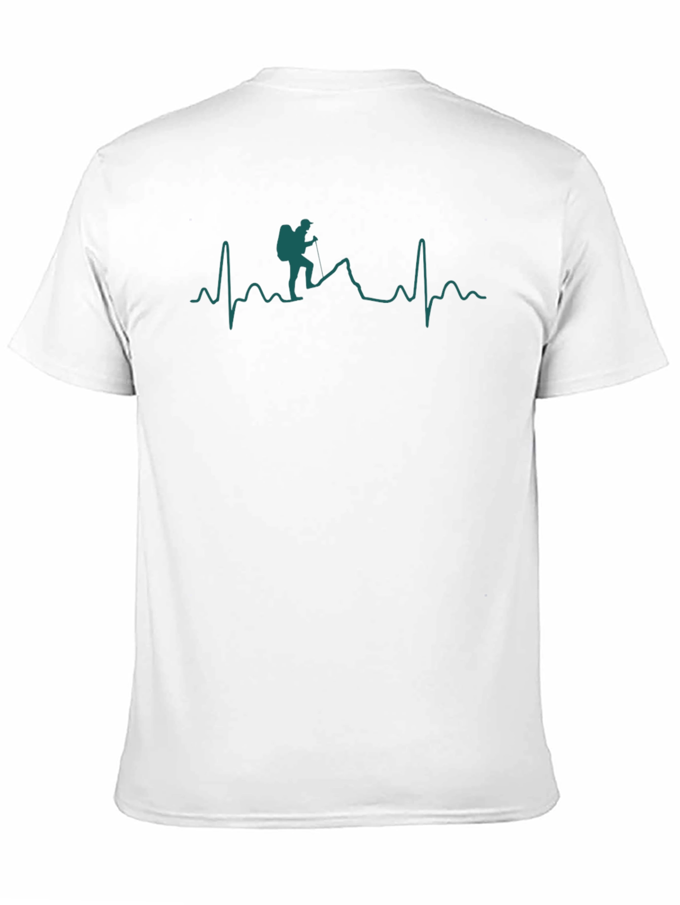 Hiking Heartbeat Graphic Tee - Black