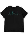 Hiking Heartbeat Graphic Tee - Black