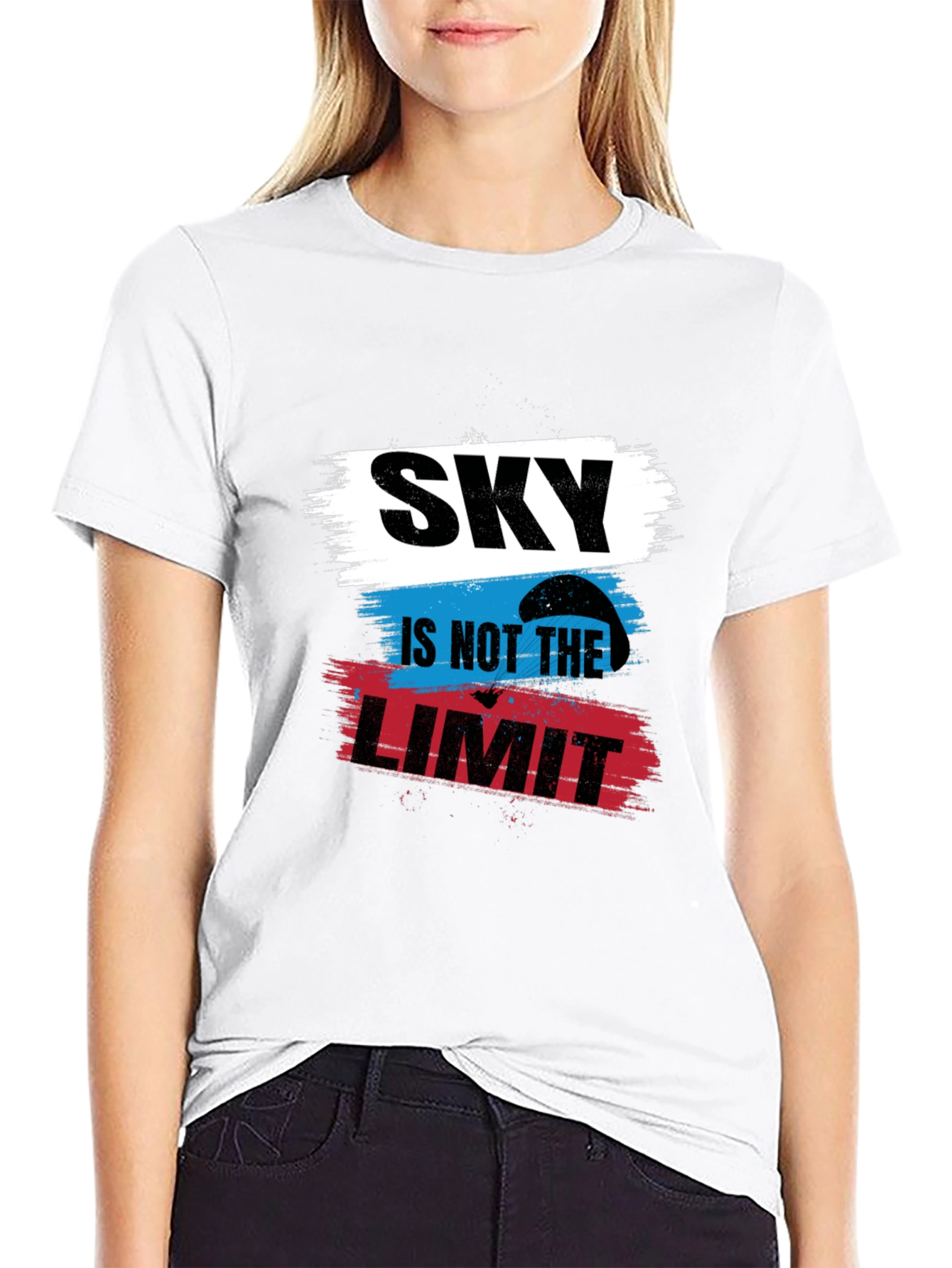 Sky Is Not The Limit Black T-Shirt