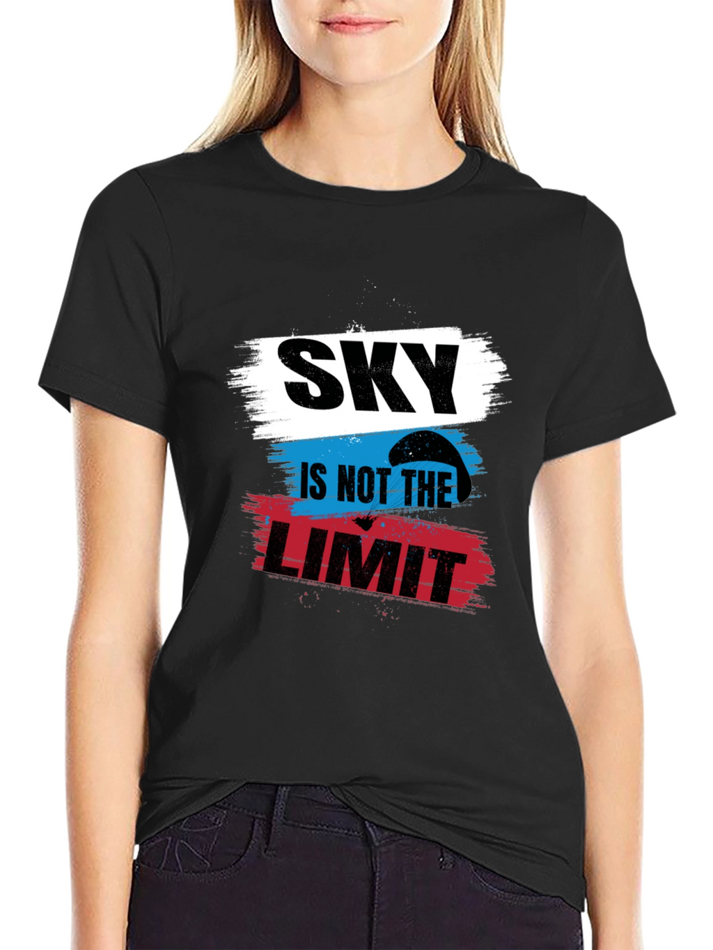 Sky Is Not The Limit Black T-Shirt