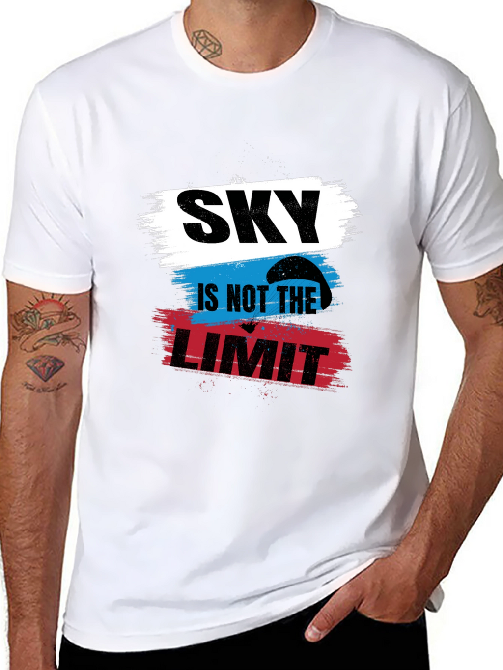 Sky Is Not The Limit Black T-Shirt