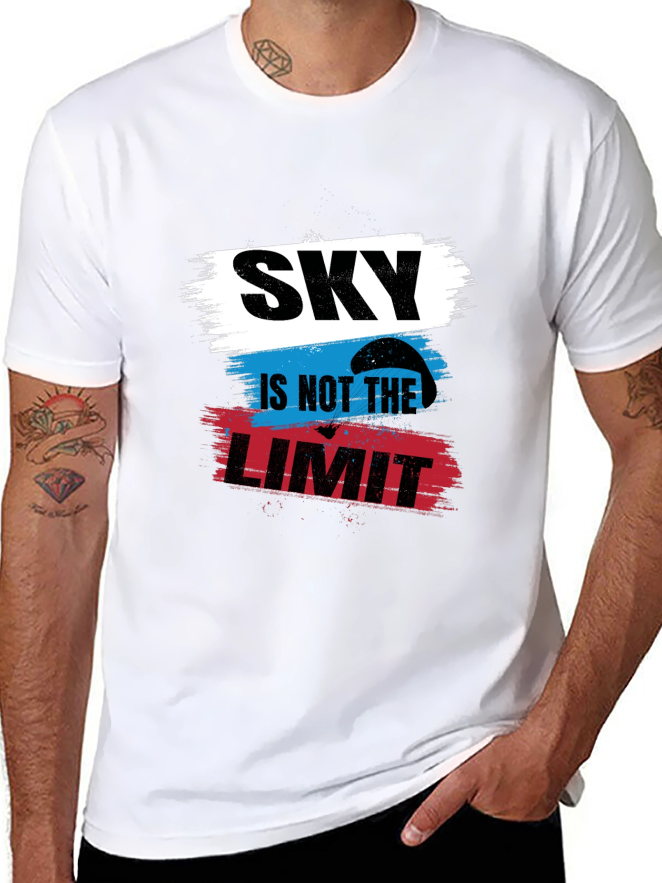 Sky Is Not The Limit Black T-Shirt