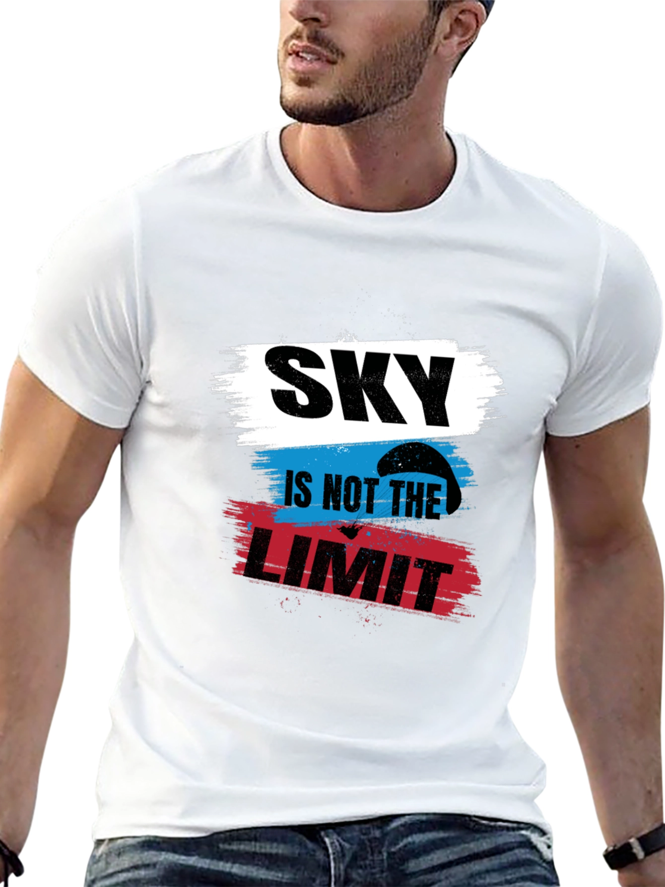 Sky Is Not The Limit Black T-Shirt