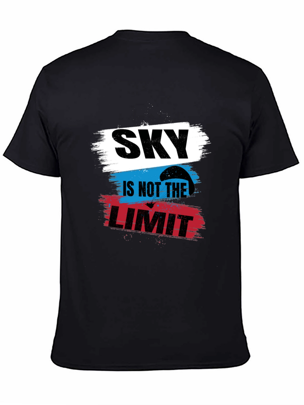 Sky Is Not The Limit Black T-Shirt