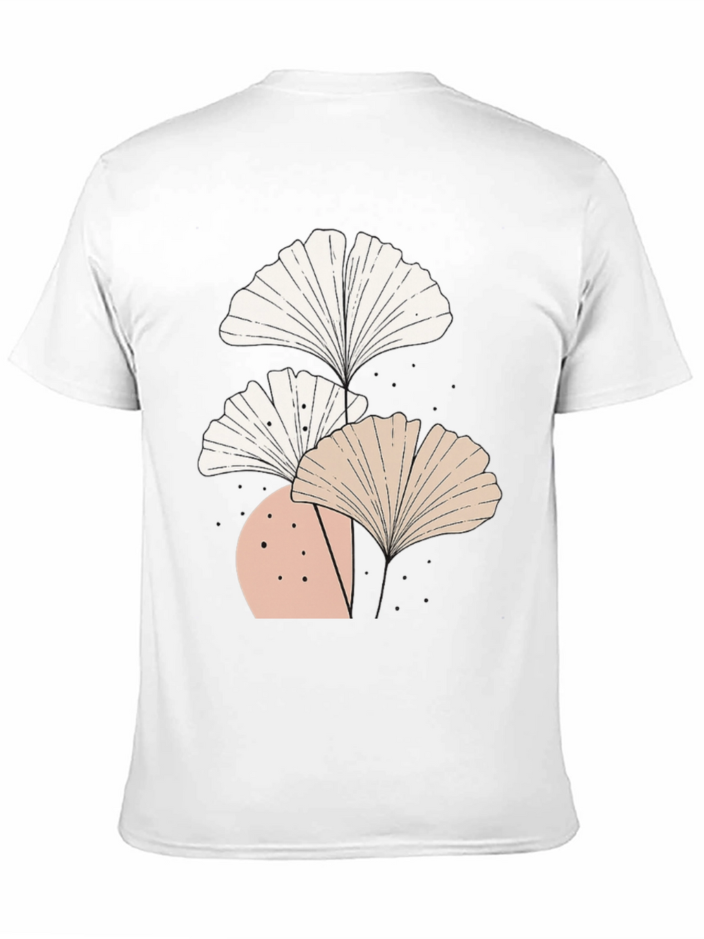 Botanical Ginkgo Leaf Graphic Tee - Modern Style