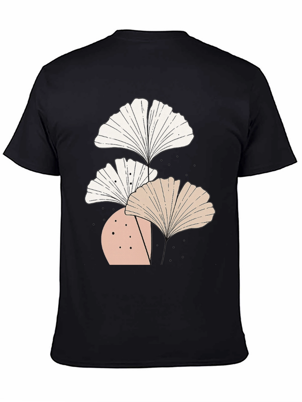 Botanical Ginkgo Leaf Graphic Tee - Modern Style