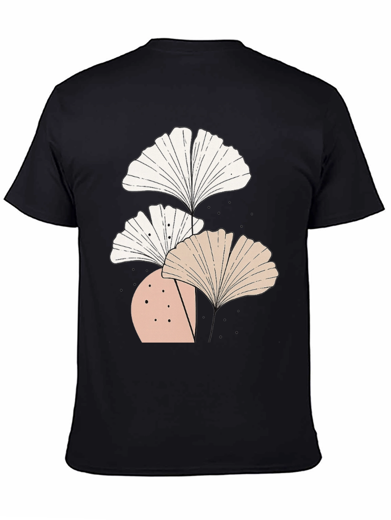 Botanical Ginkgo Leaf Graphic Tee - Modern Style