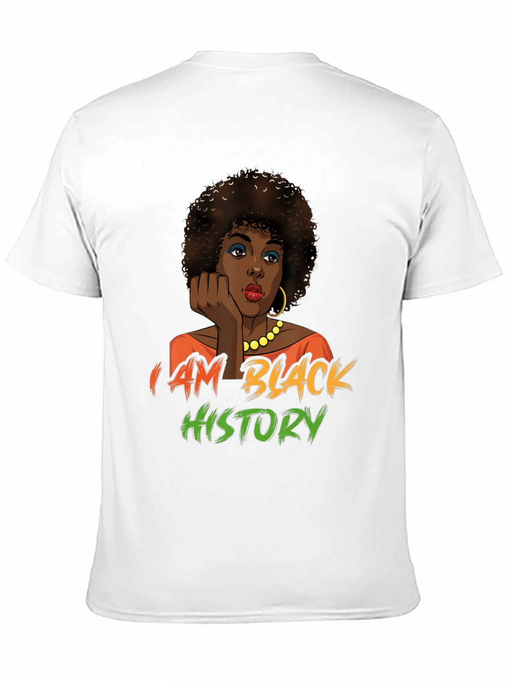 Black History T-Shirt - Afro Woman Design