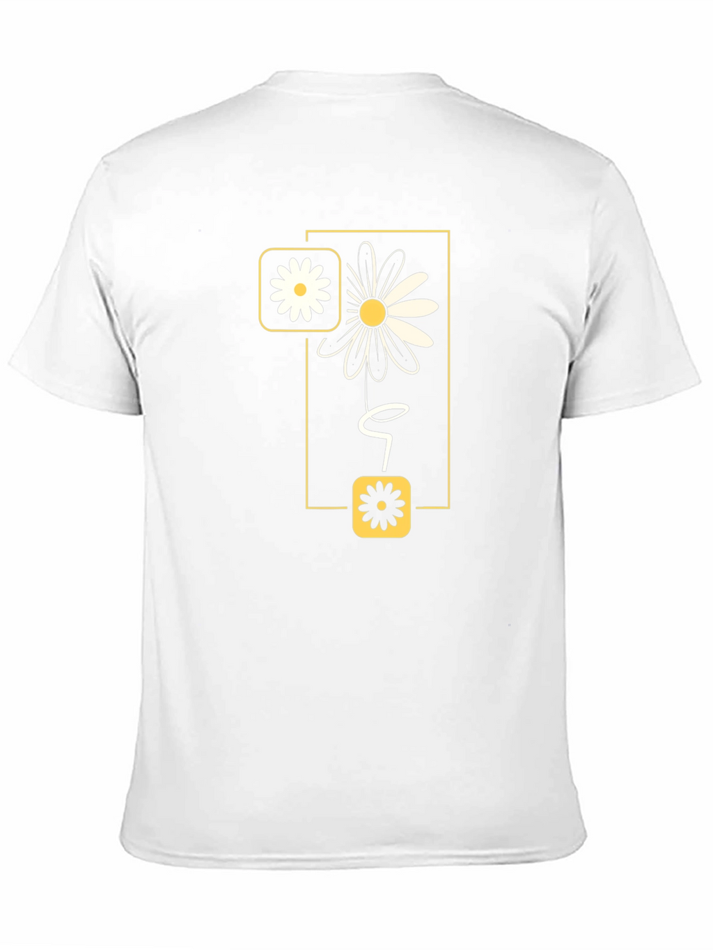 Daisy Graphic Print Mens Black T-Shirt