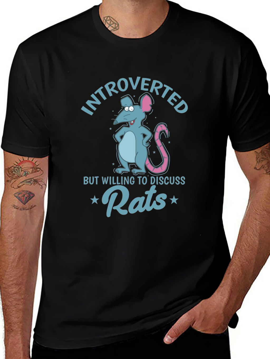Introverted Rats Graphic Tee - Funny Animal Lover T-Shirt