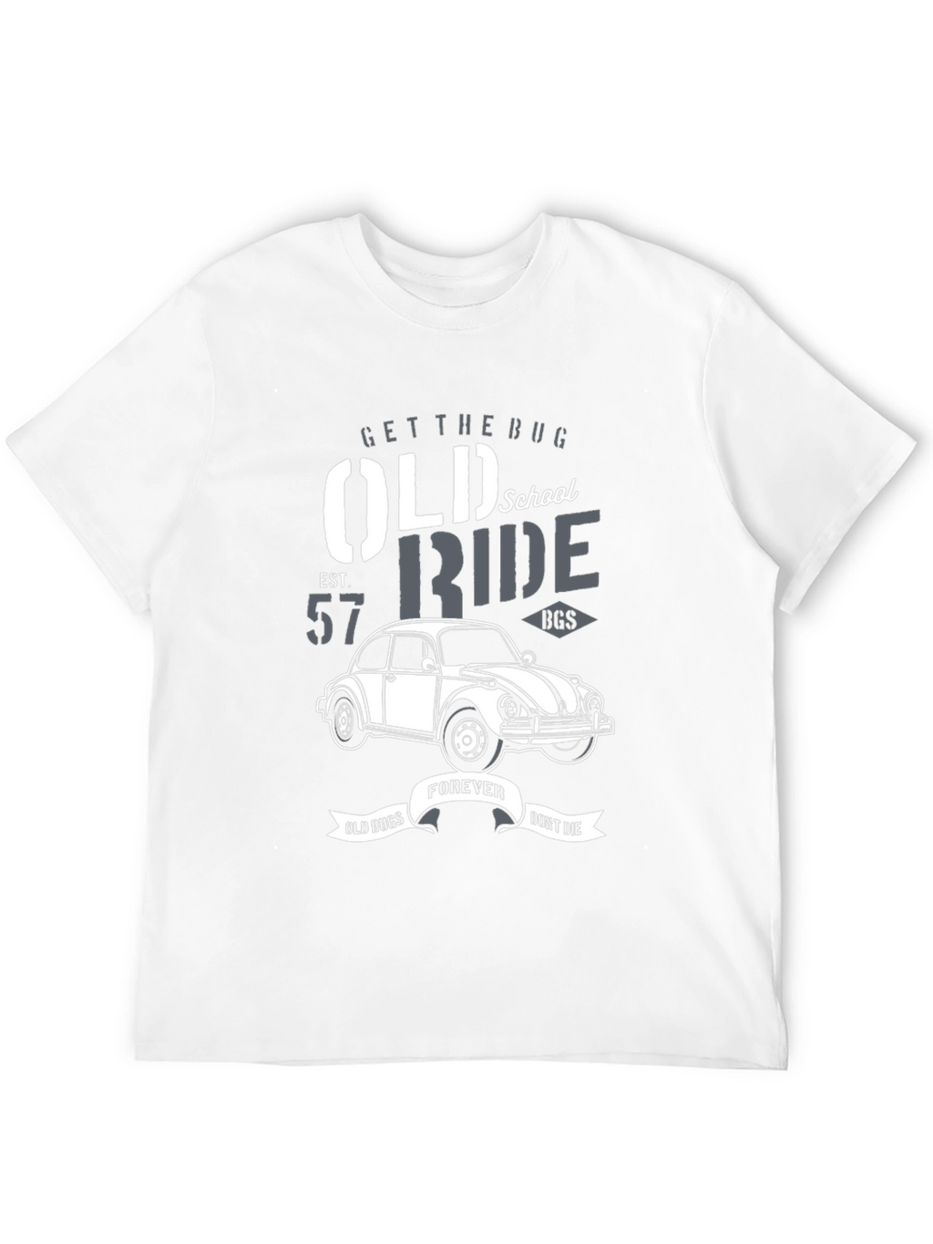 Old School VW Beetle T-Shirt - Classic Car Ride