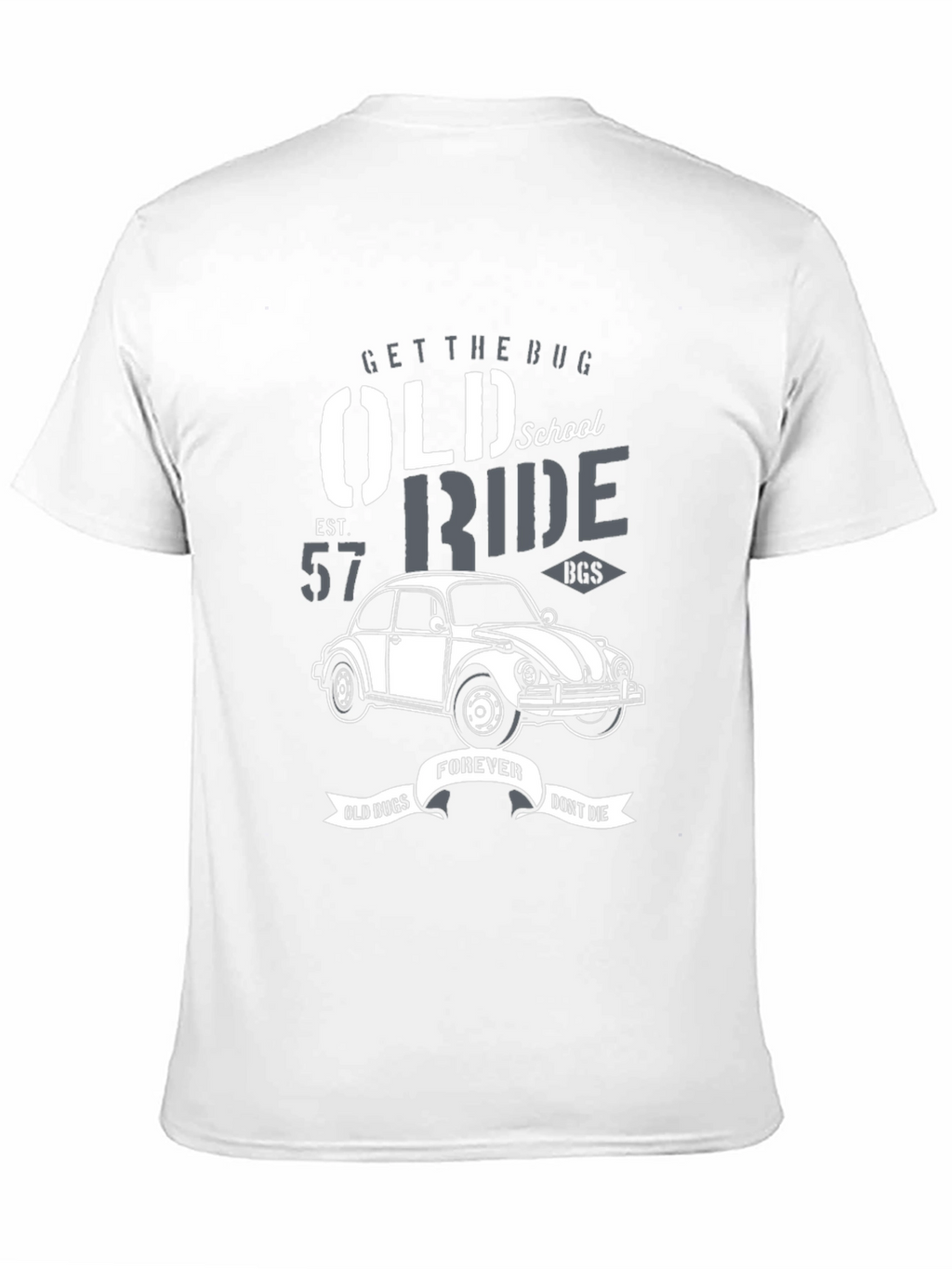 Old School VW Beetle T-Shirt - Classic Car Ride