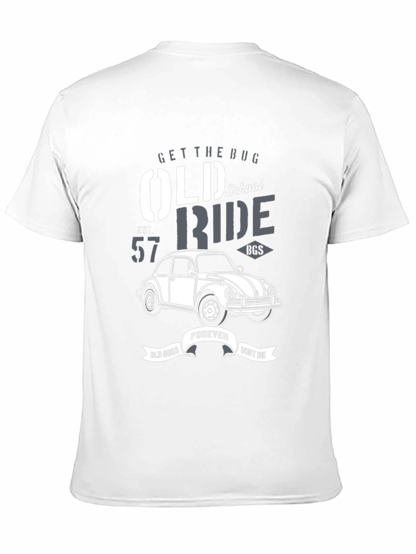 Old School VW Beetle T-Shirt - Classic Car Ride