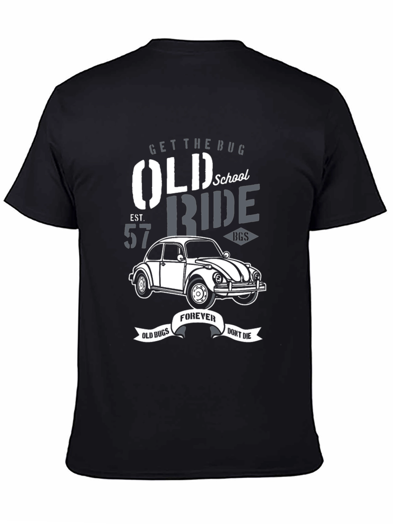 Old School VW Beetle T-Shirt - Classic Car Ride