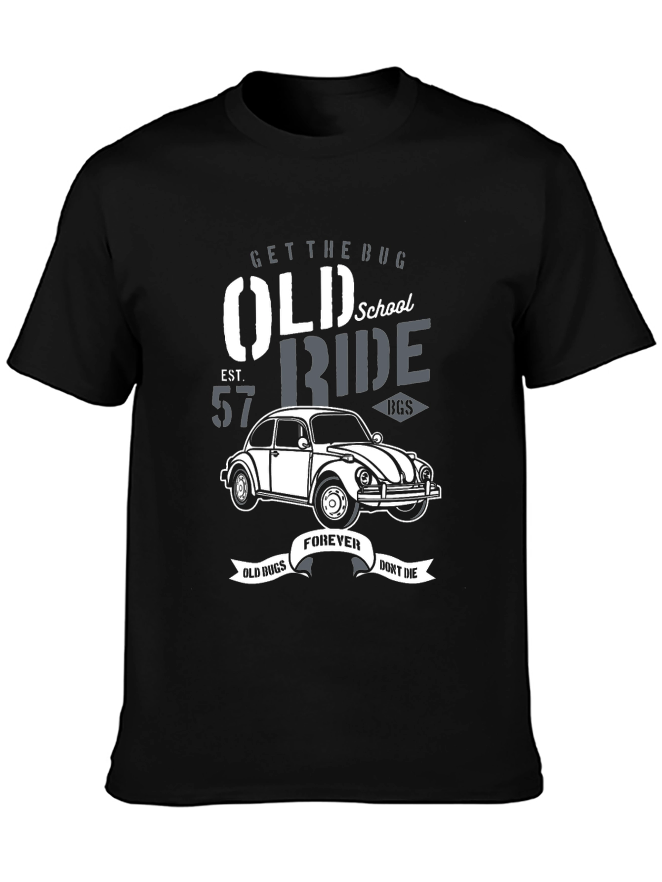 Old School VW Beetle T-Shirt - Classic Car Ride