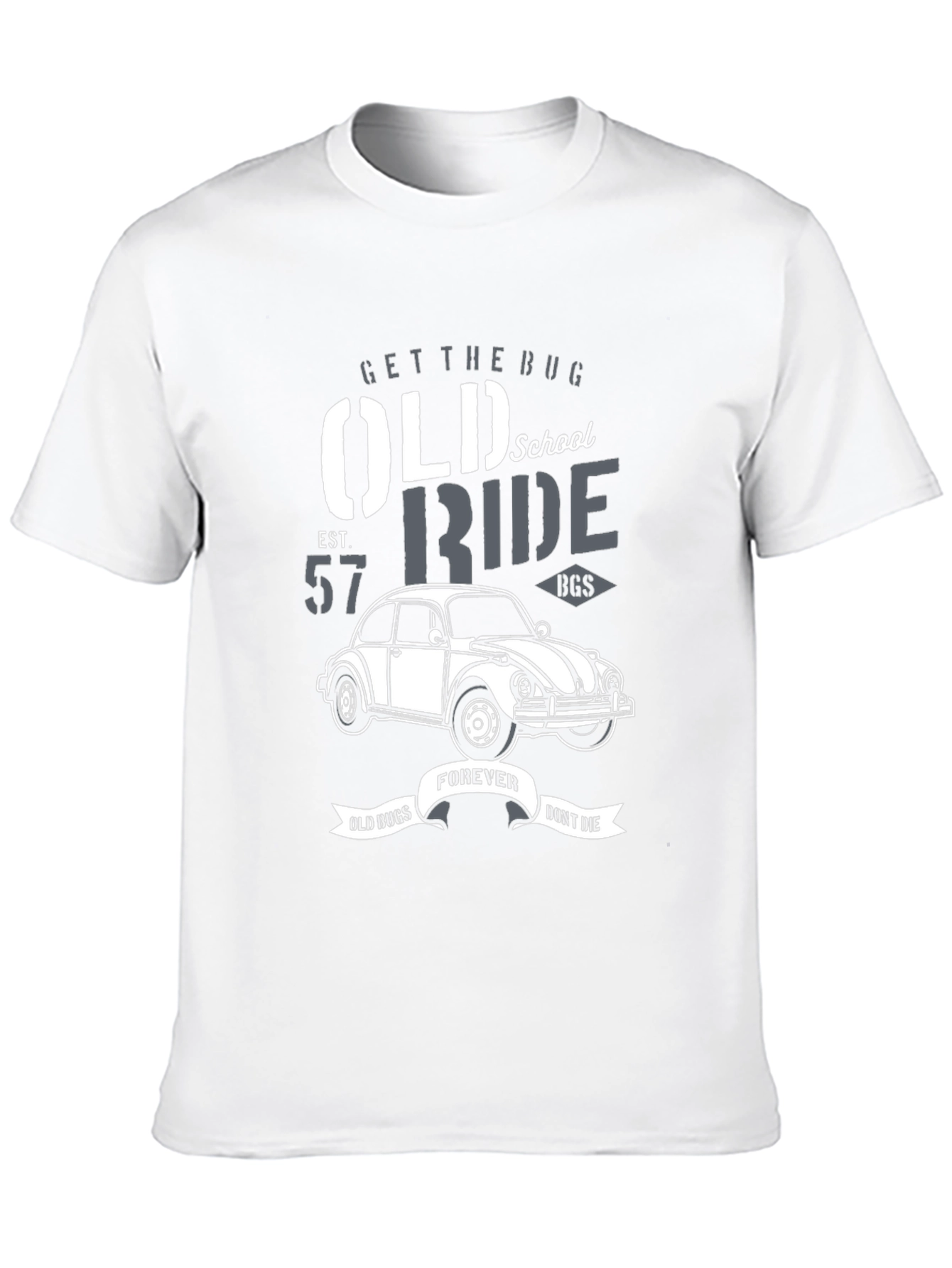 Old School VW Beetle T-Shirt - Classic Car Ride