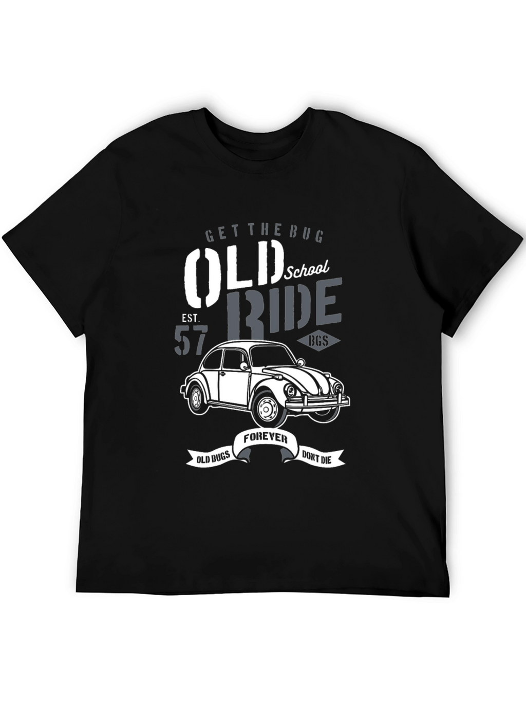 Old School VW Beetle T-Shirt - Classic Car Ride