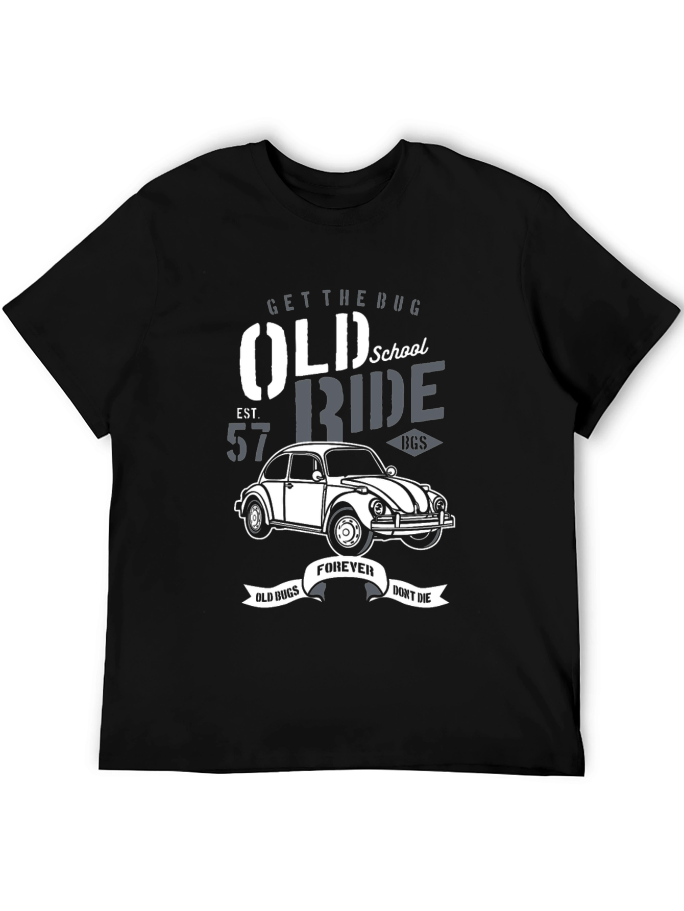 Old School VW Beetle T-Shirt - Classic Car Ride