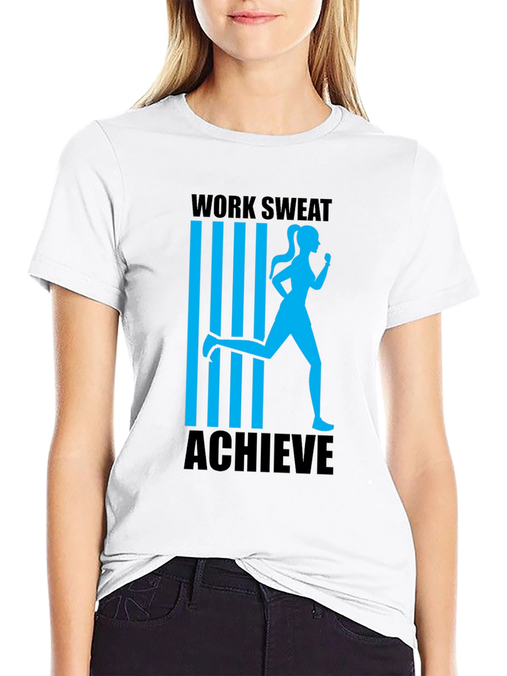 Work Sweat Achieve Graphic Tee - Black