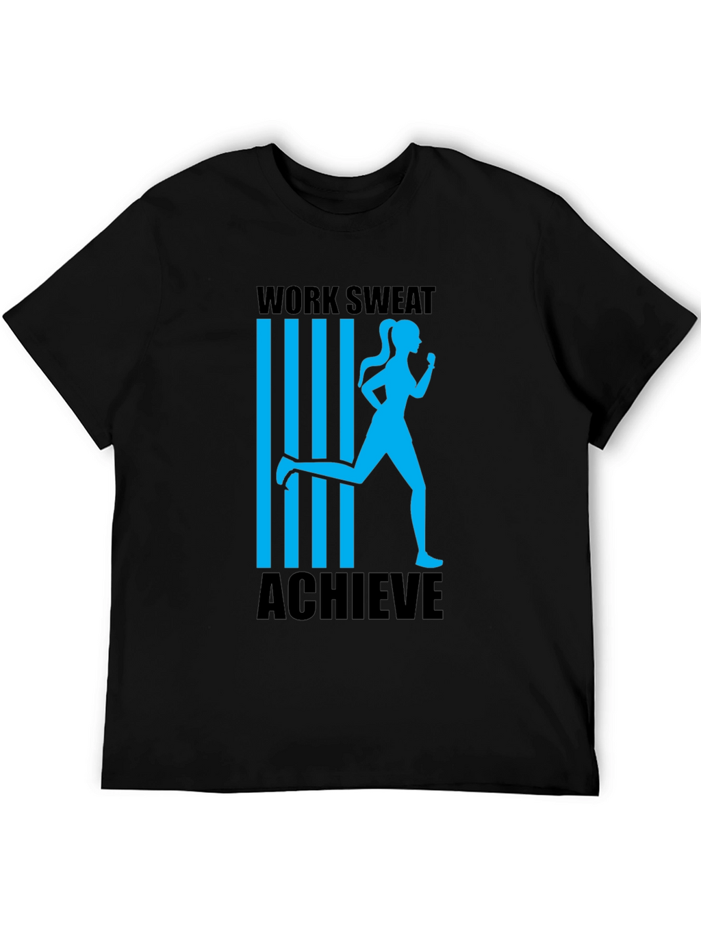 Work Sweat Achieve Graphic Tee - Black