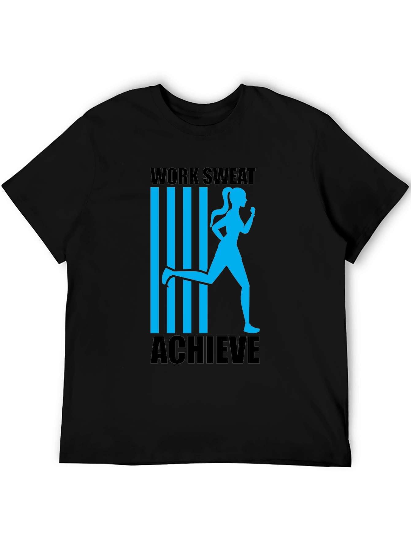 Work Sweat Achieve Graphic Tee - Black