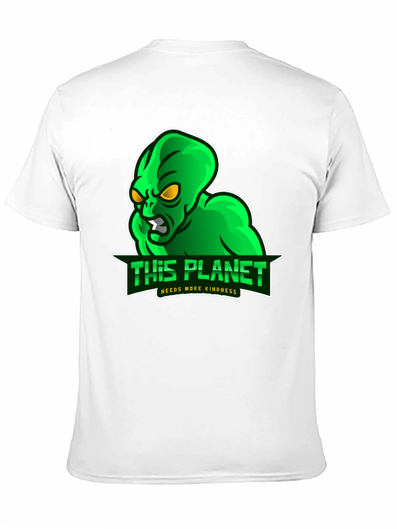 Alien This Planet Needs More Kindness Black T-Shirt