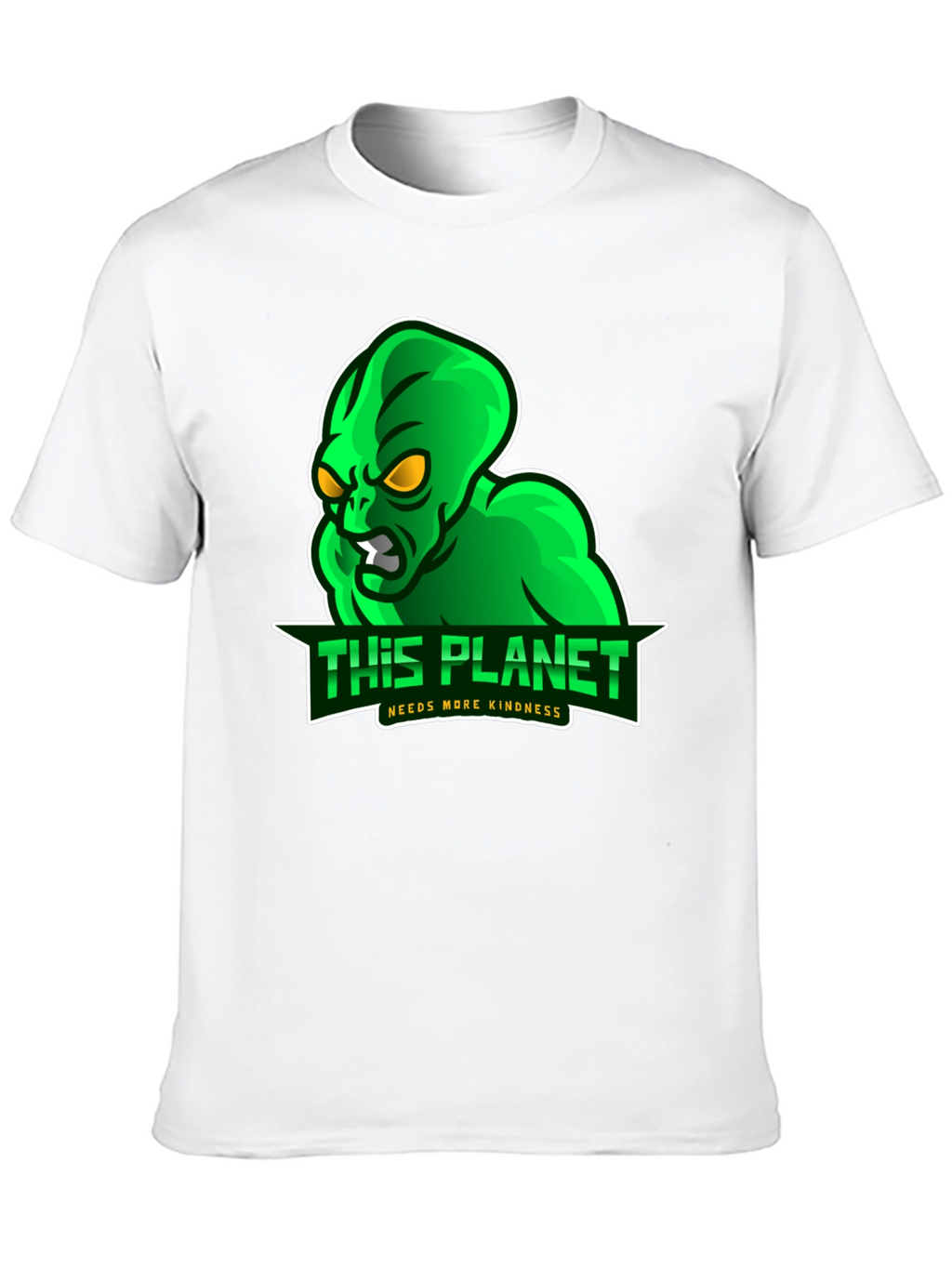 Alien This Planet Needs More Kindness Black T-Shirt
