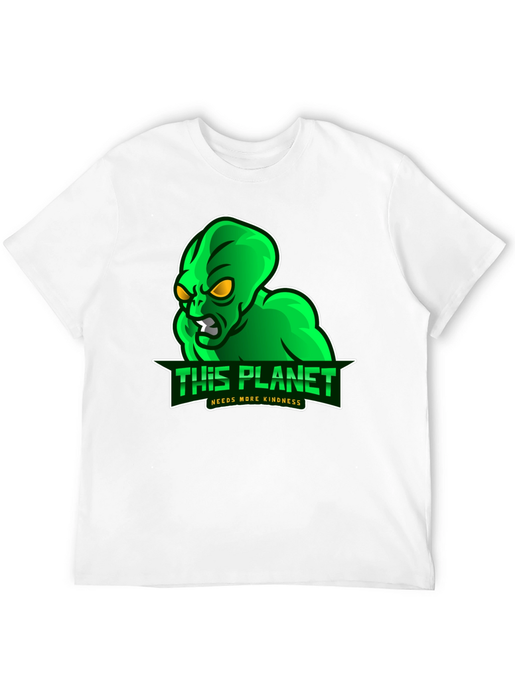 Alien This Planet Needs More Kindness Black T-Shirt