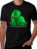 Alien This Planet Needs More Kindness Black T-Shirt