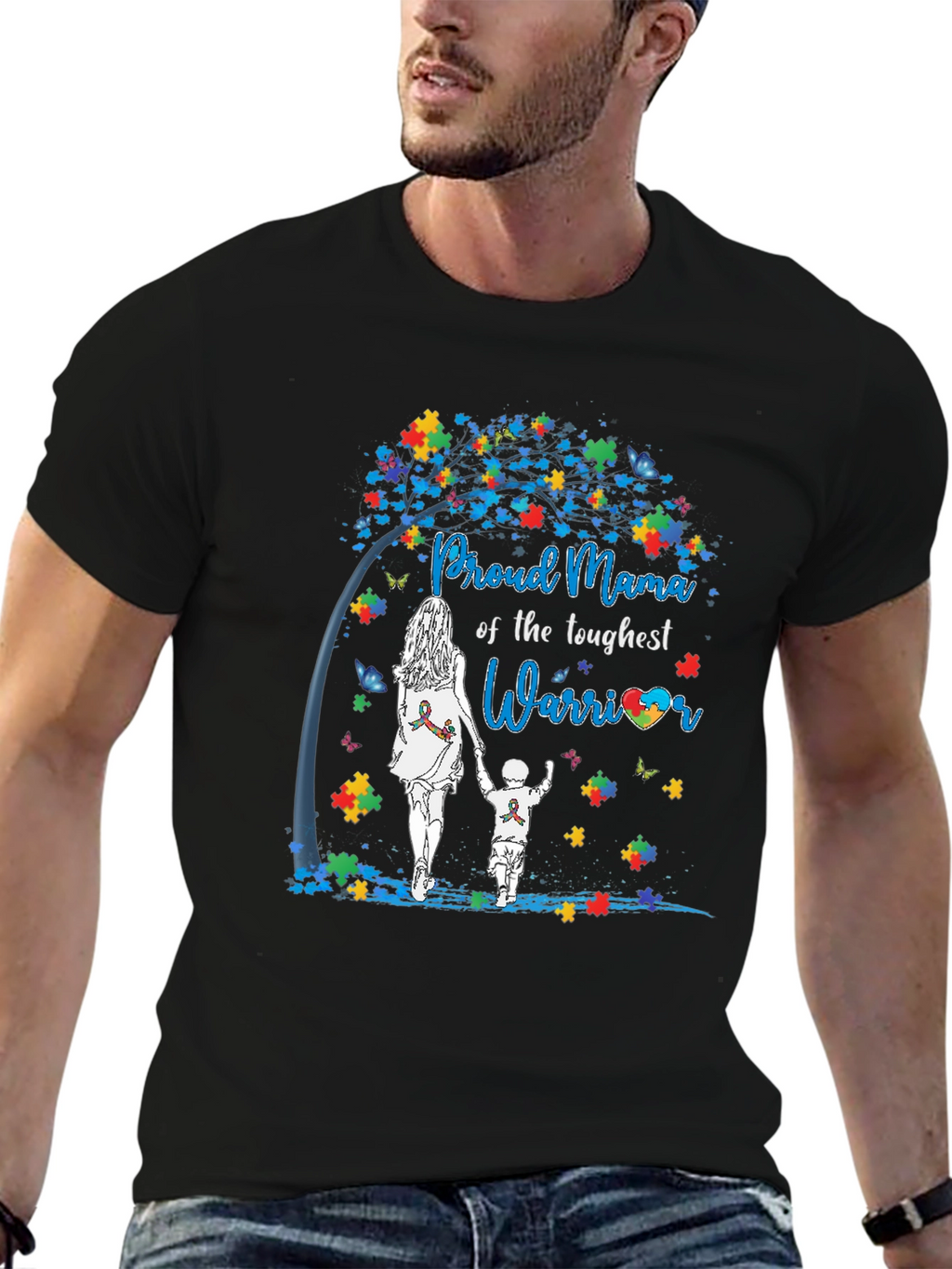 Proud Mama Autism Awareness T-Shirt