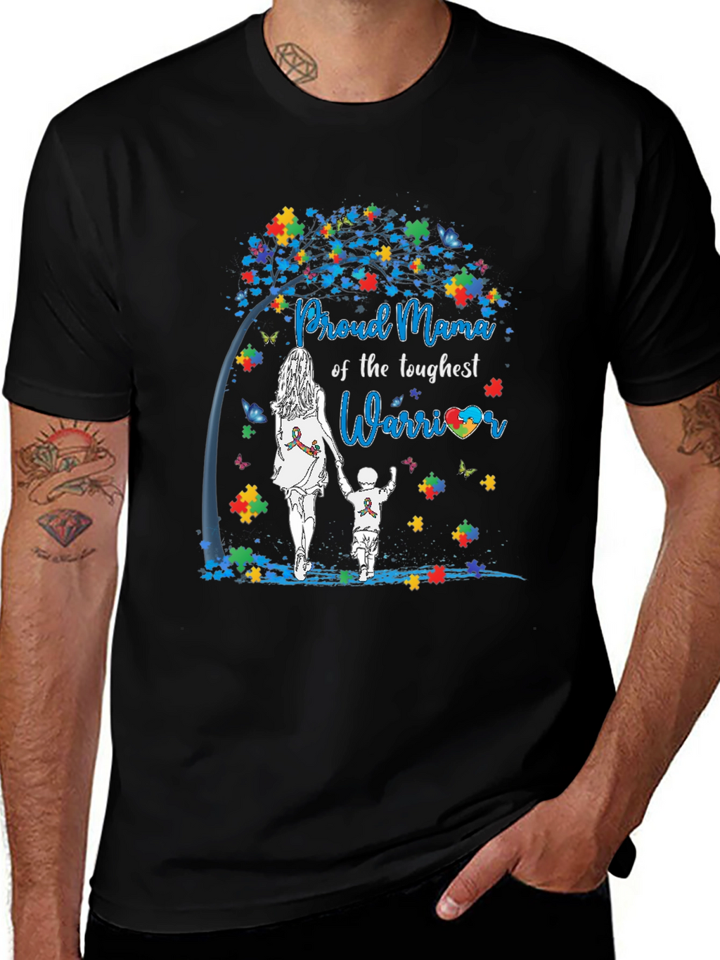 Proud Mama Autism Awareness T-Shirt