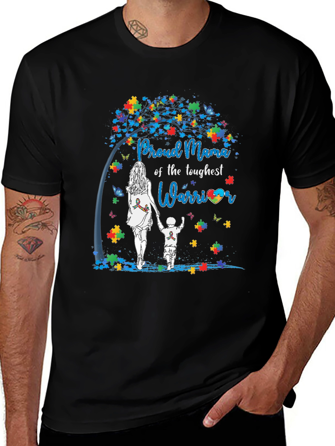 Proud Mama Autism Awareness T-Shirt