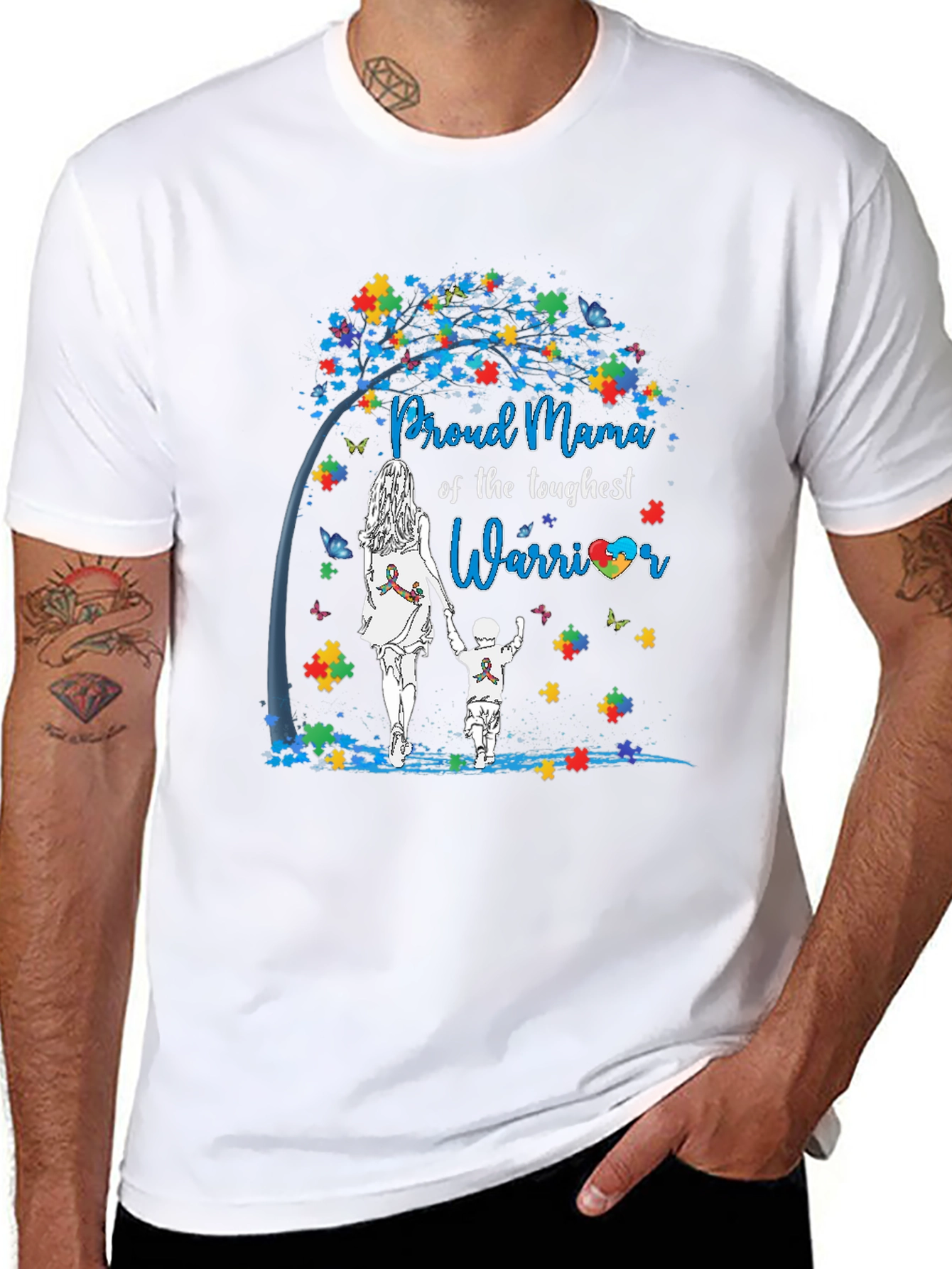 Proud Mama Autism Awareness T-Shirt