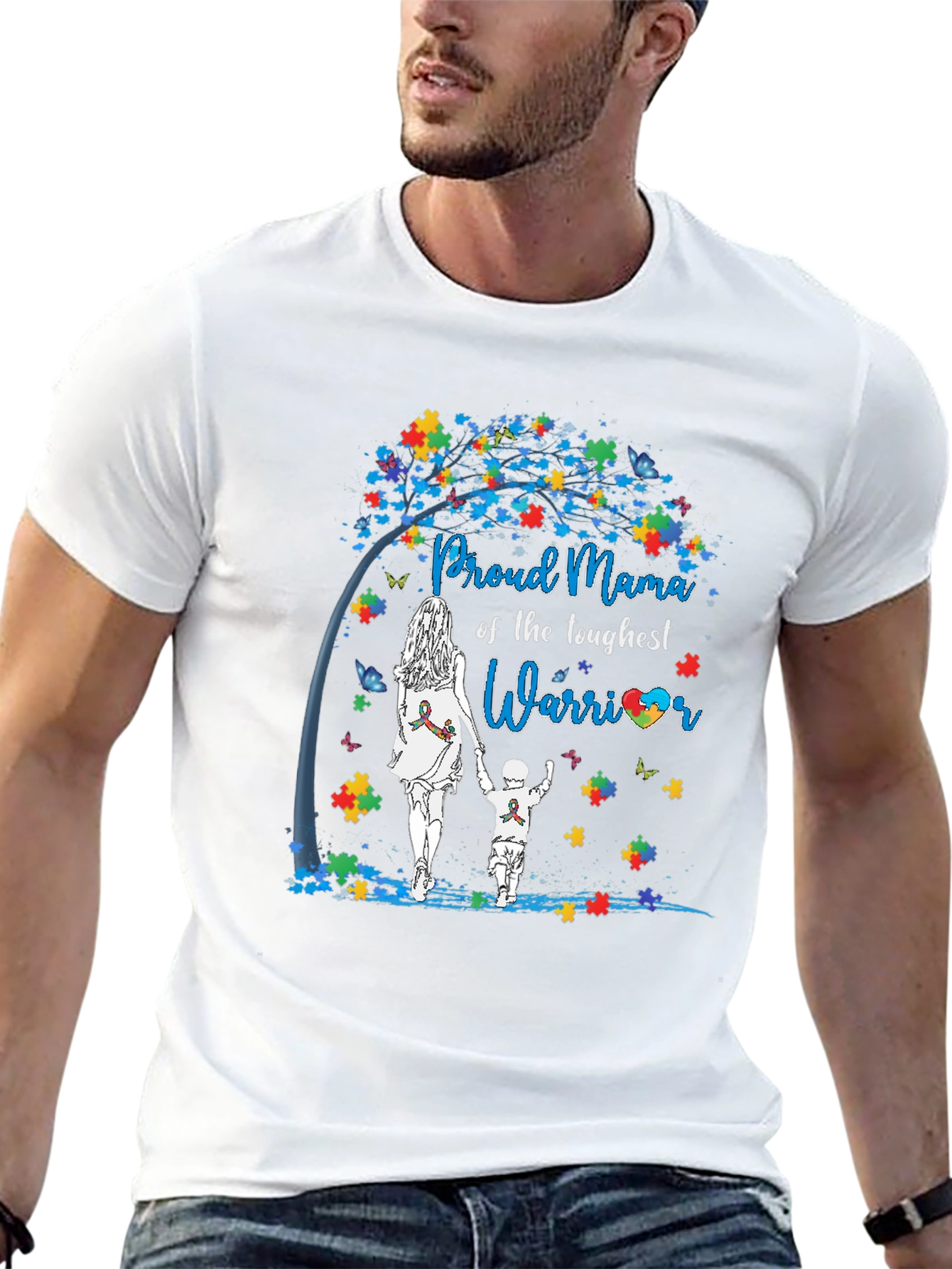 Proud Mama Autism Awareness T-Shirt