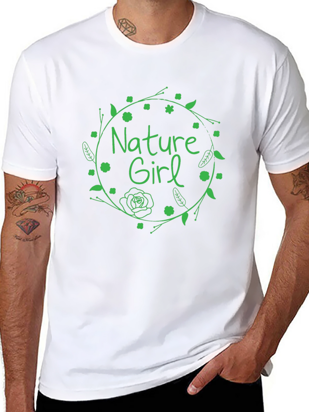 Nature Girl Graphic Print T-Shirt