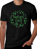 Nature Girl Graphic Print T-Shirt