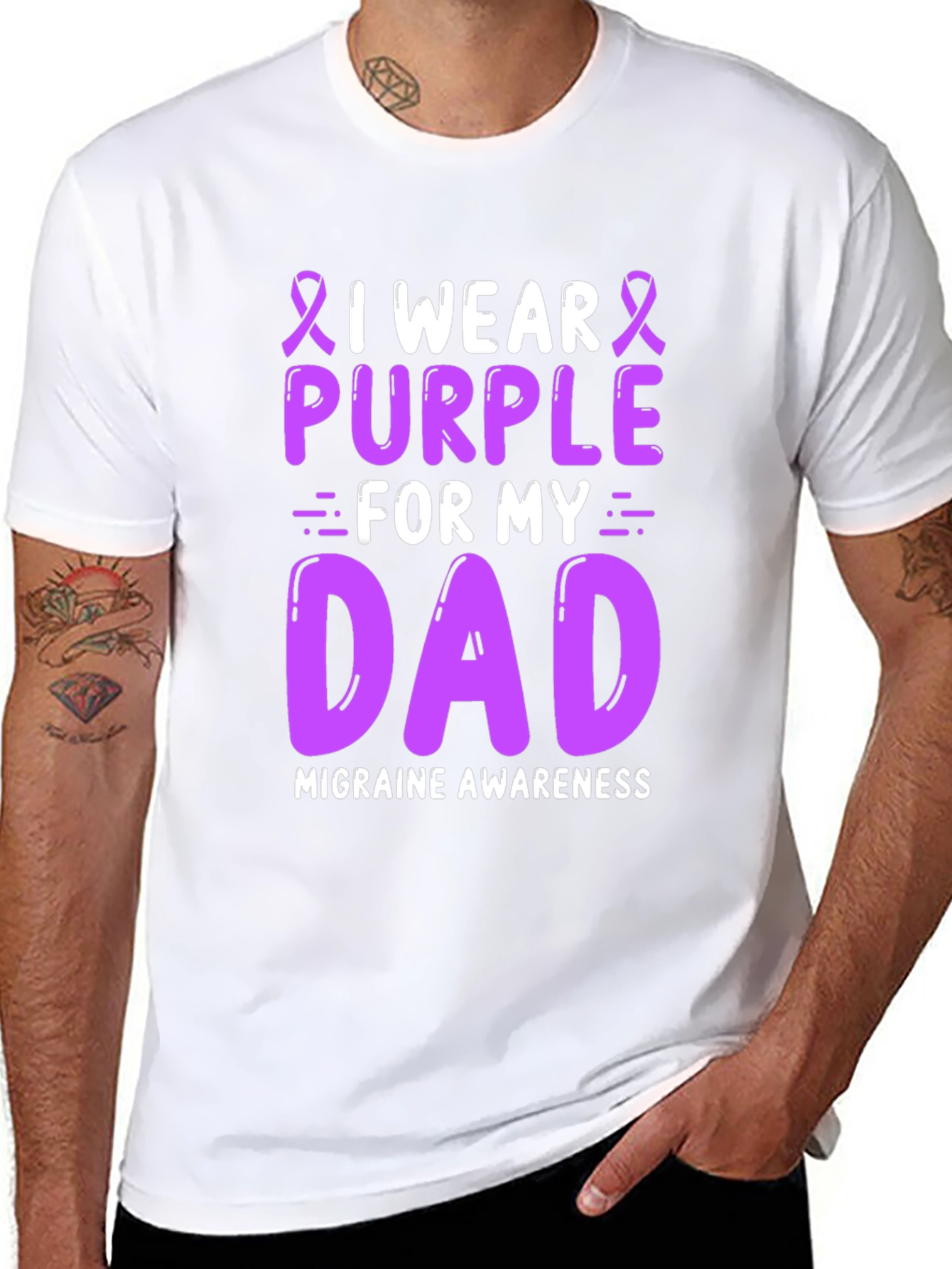 Purple Migraine Awareness T-Shirt