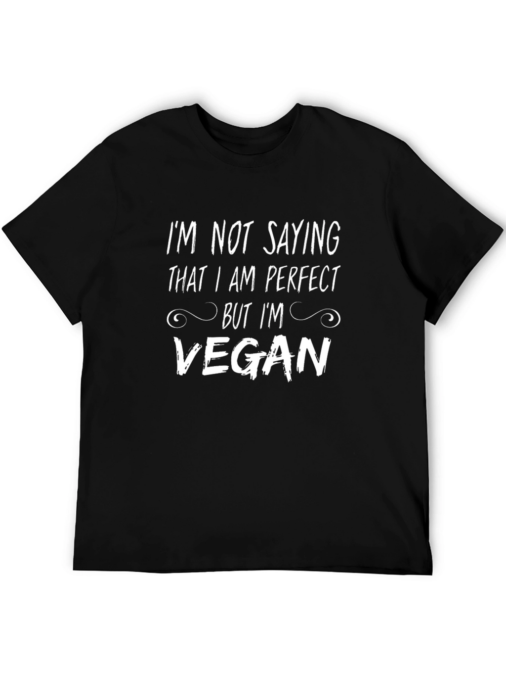 Vegan Statement T-Shirt - Perfect Isnt Required