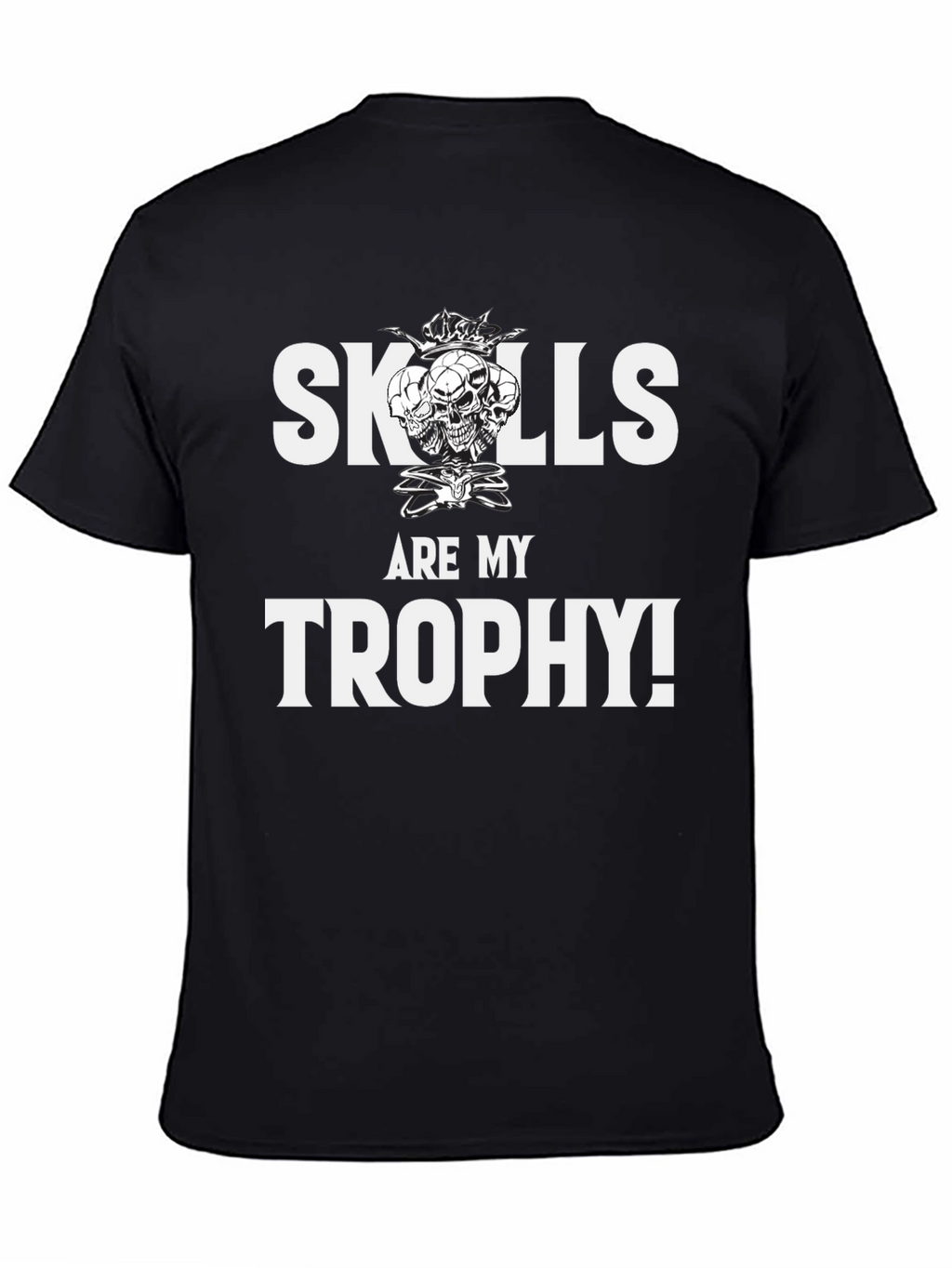 Skills Are My Trophy Graphic Tee - Black