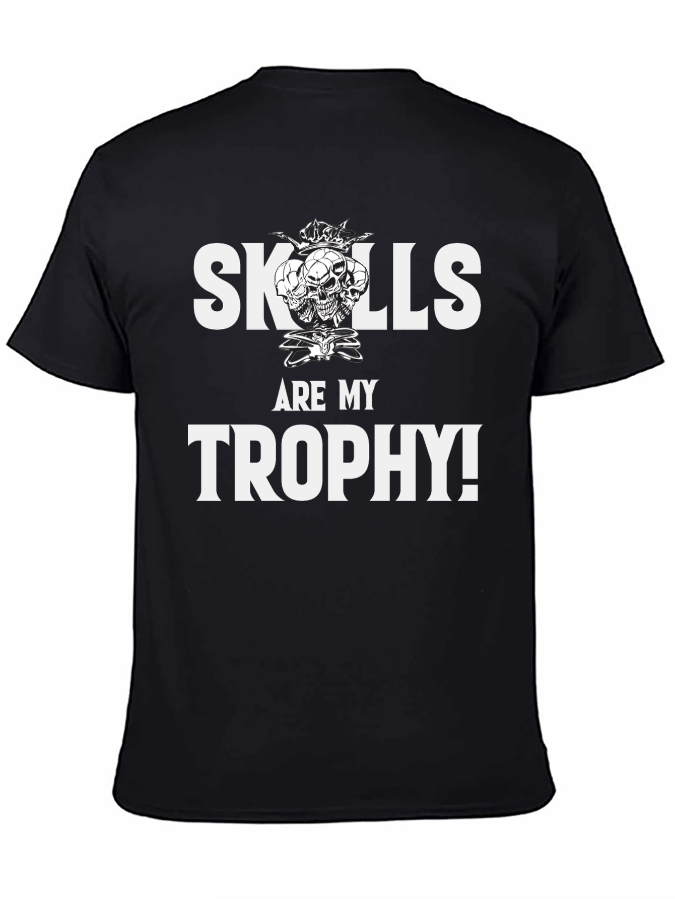 Skills Are My Trophy Graphic Tee - Black