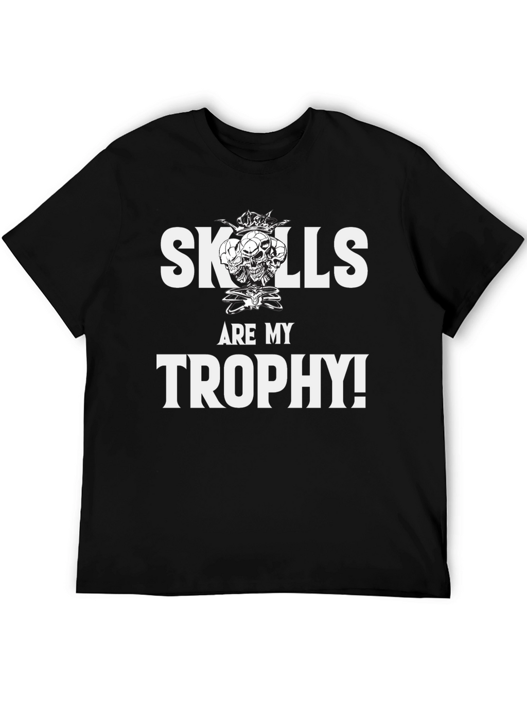Skills Are My Trophy Graphic Tee - Black