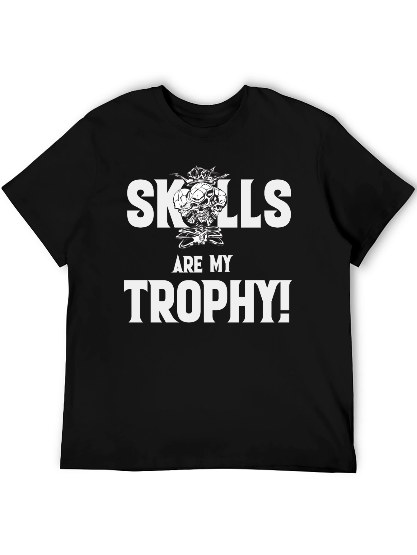 Skills Are My Trophy Graphic Tee - Black