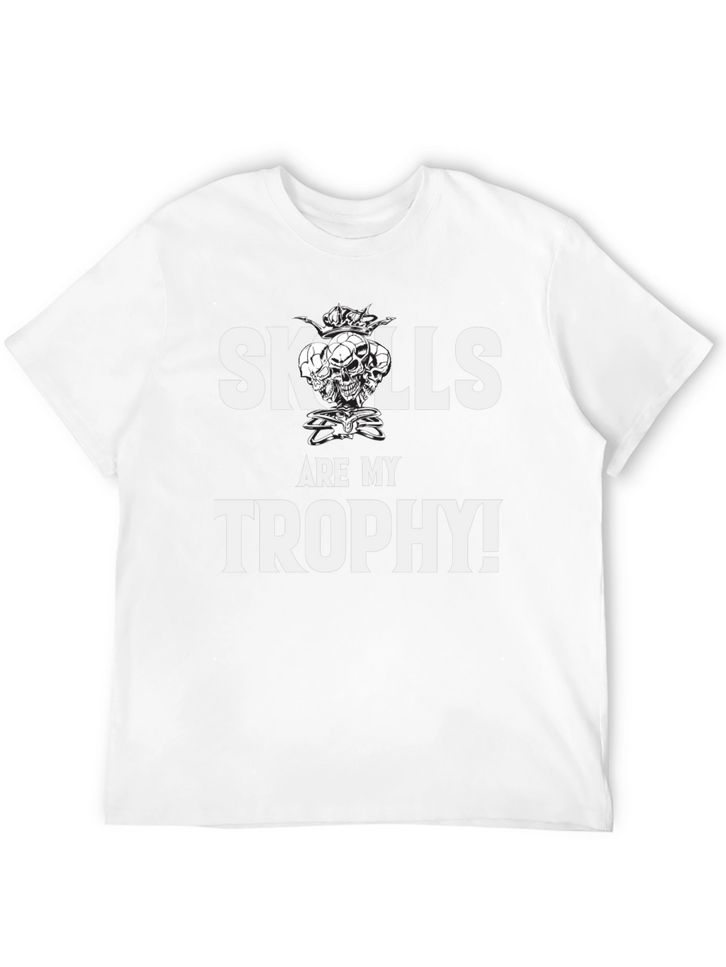 Skills Are My Trophy Graphic Tee - Black
