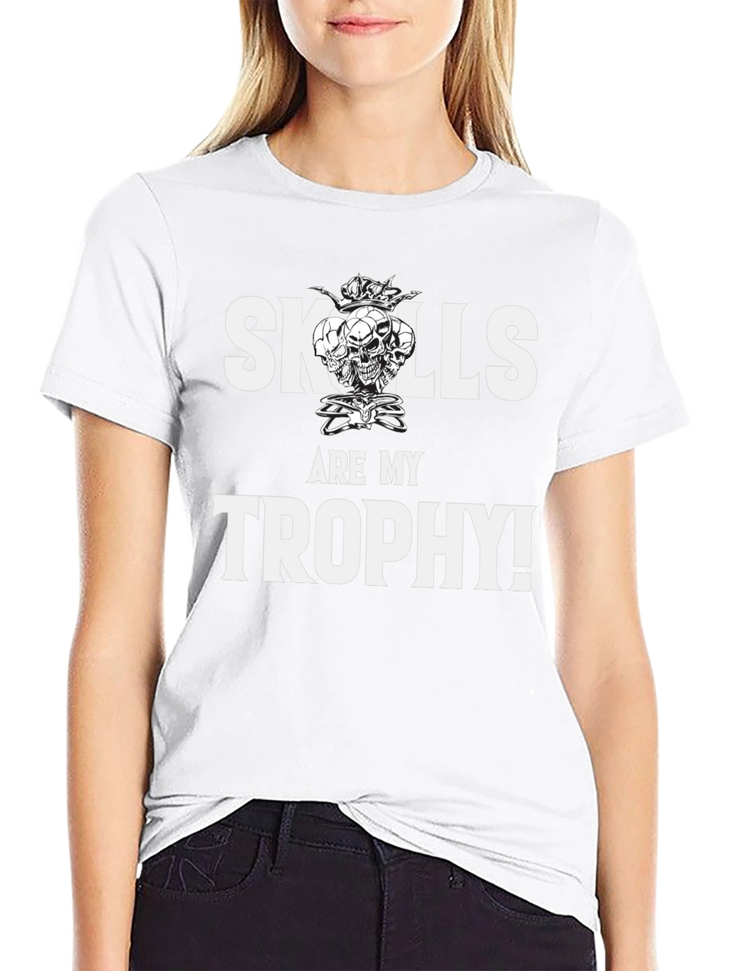 Skills Are My Trophy Graphic Tee - Black