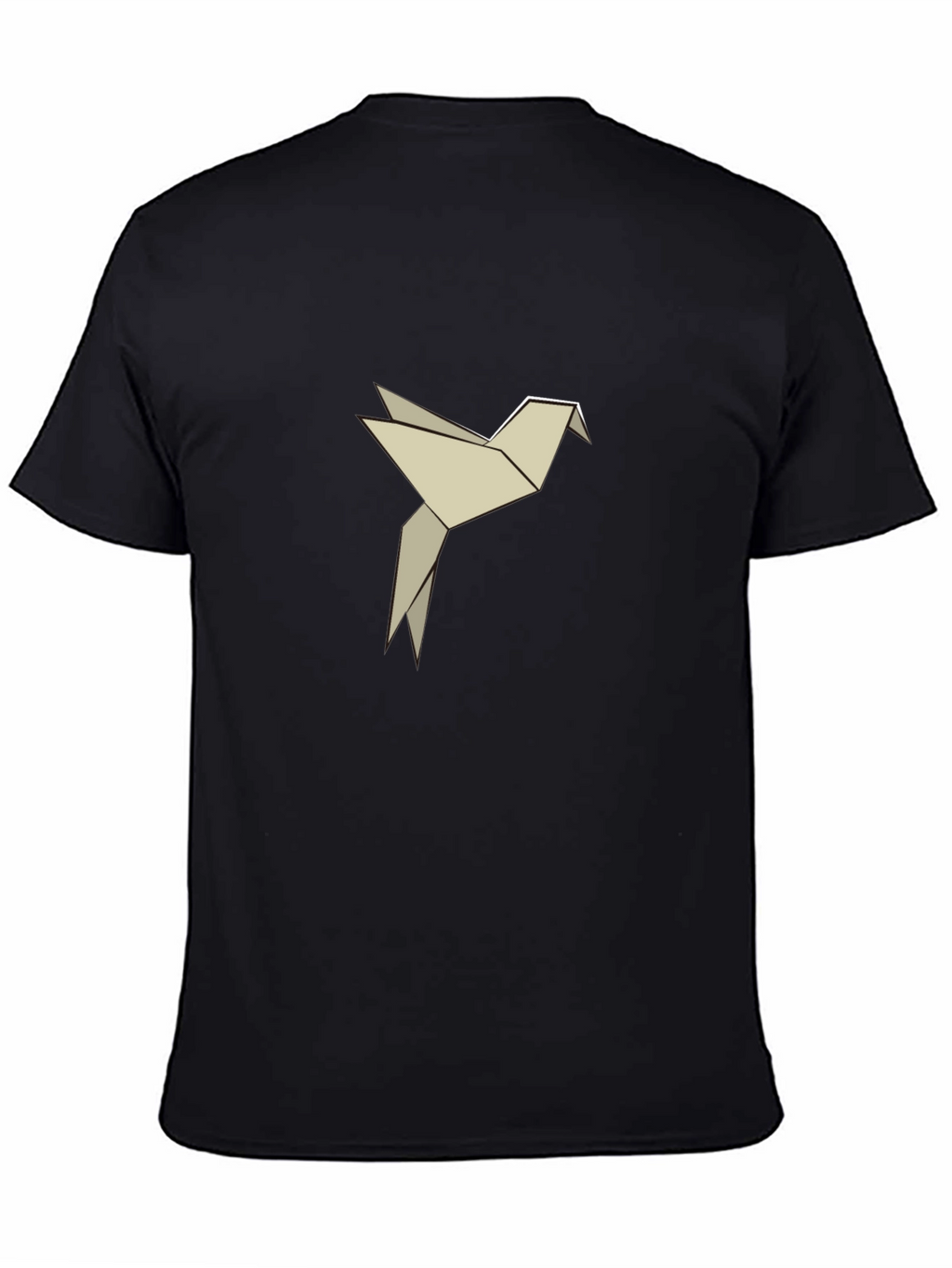 Origami Bird Graphic Tee - Black