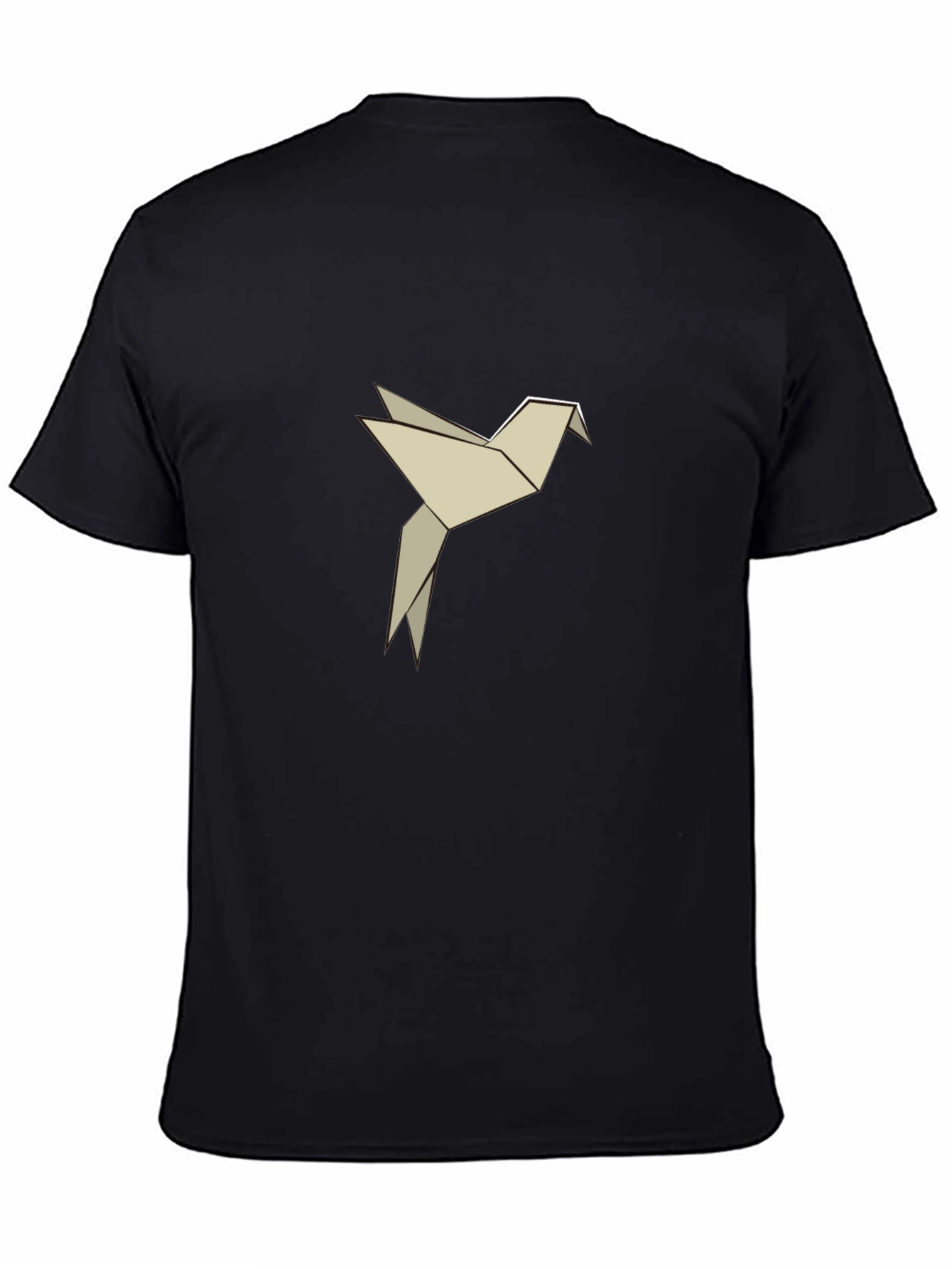 Origami Bird Graphic Tee - Black